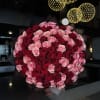 Blush pink and red mix