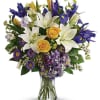 Inspired by the sky on a bright spring day, this glorious bouquet