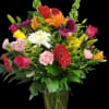 Elegant design with assorted flowers