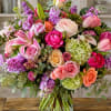 A lush, garden-style bouquet that reads like a celebration in bloom-perfect as