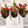 Beautiful bouquets featuring mini carnations, spray roses, and foliage&mdash;subject to seasonal availability.