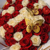 A stunning premium bouquet made with a beautiful mix of 50 fresh