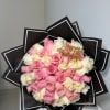 Perfect birthday bouquet of pink and white roses, a beautiful way to