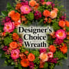 A vibrant full-circle tribute wreath that greets the eye with a burst