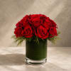 Classic, luxurious, and endlessly romantic, Scarlet Reverence is a timeless arrangement composed