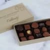 Box of assorted chocolates with the lid open