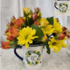 In a mug with a motivational vibe this arrangement is bright with