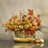 This fun fall arrangement really lights up in any room. This is
