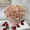 Gorgeous blush colored roses in a signature box. 