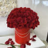 Breathtaking red roses arranged in our signature boxes. 