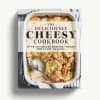 Cookbook cover with a baked cheesy dish in a casserole pan