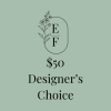 Designer's choice gift card with $50 amount