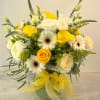Sweet as honey, this bouquet is sure to please! Sunny yellow and