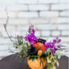 Stunning mix of fall garden blooms with a touch of dyed black