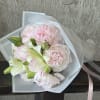 Fresh peony wrapped bouquet. Can be mixed with other textures and greens.