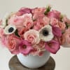 Lime Green Hydrangea, Roses, Hyacinth, Cala Lilies Spray Roses with Colors &amp;