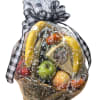 Variety of seasonal fruits with several savory and sweet items.