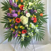 The flowing, improvisational feeling expressed by this beautiful spray of pastel flowers