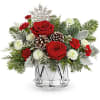 Little Drummer Joy Bouquet marches in the holiday cheer with red roses
