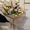 a mix of flowers with a beautiful paper clip, you can tell