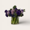 purple lisianthus, whit purple Hyacinth 
 