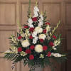  Beautiful  memorial arrangements. A combination of premium red and white