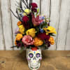 Dia de los muertos Beautiful flower arrangement consisting of roses, carnations, marigolds
