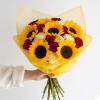 Radiate happiness with our Golden Sunshine&trade; Hand-Tied Bouquet, a stunning combination of