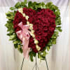Our Red Sympathy Full Heart is an exquisite standing arrangement artistically created