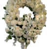 27 inch all white wreath 
