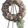 24 inch mixed florals wreath 