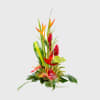 A high style arrangement featuring premium tropical flowers