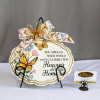 A sympathy stone is a heartfelt memorial gift, crafted from durable resin.