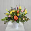 A Designers Choice Assortment of Fresh Cut Flowers Arranged in a Wildflower