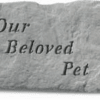6"x10" concrete plaque