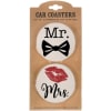 Set of 2 stoneware car coasters