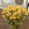A joyful burst of golden daffodils white blooms and fresh greenery, artfully