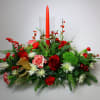 This centerpiece is bright and celebratory for a dinner party during the