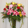 This beauty is a mix of different flowers and colors that display