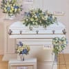 A beautiful white and blue collection. 