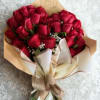Remind someone you love them with this 2 dozen heart shaped bouquet.
