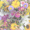 Colorful mixed flowers with the words "Designer's Choice" overlaid