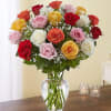 Our rainbow of long stem roses is the ultimate surprise for letting