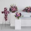 A tender tribute to your beloved, this lovely lavender collection of six