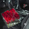 clear glassy box white two different sizes and spot for putting your