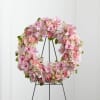  The Loving Remembrance Wreath is a blushing display of grace and