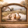 Unique canvas framed artwork. 

10x9x0.8in.