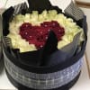 50-100 roses in  any color in a decorative hat box. You