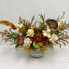 Modern free spirit warm orange tones arrangement.