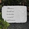 garden stone with stand 10" x 15"